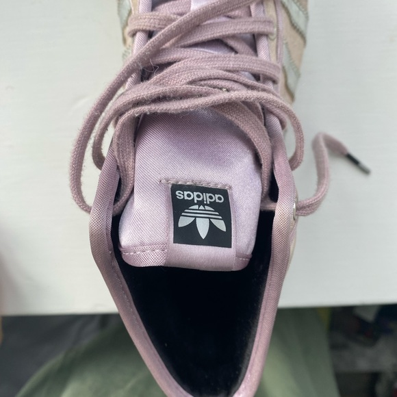 Adidas sleek series high tops. Lavender iridescent colour. So pretty. - Picture 3 of 4